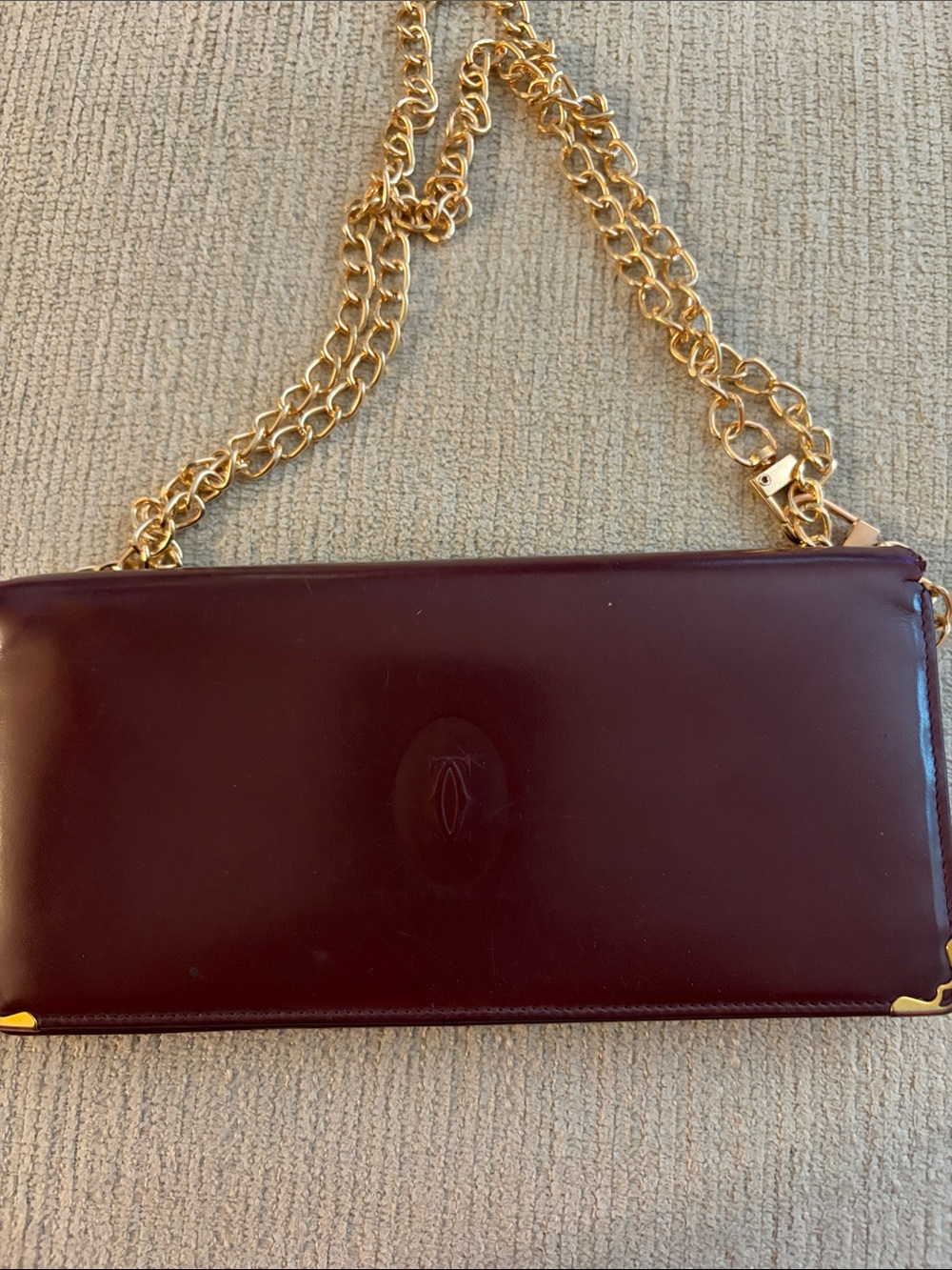 Women's Cartier Burgundy Leather Wallet